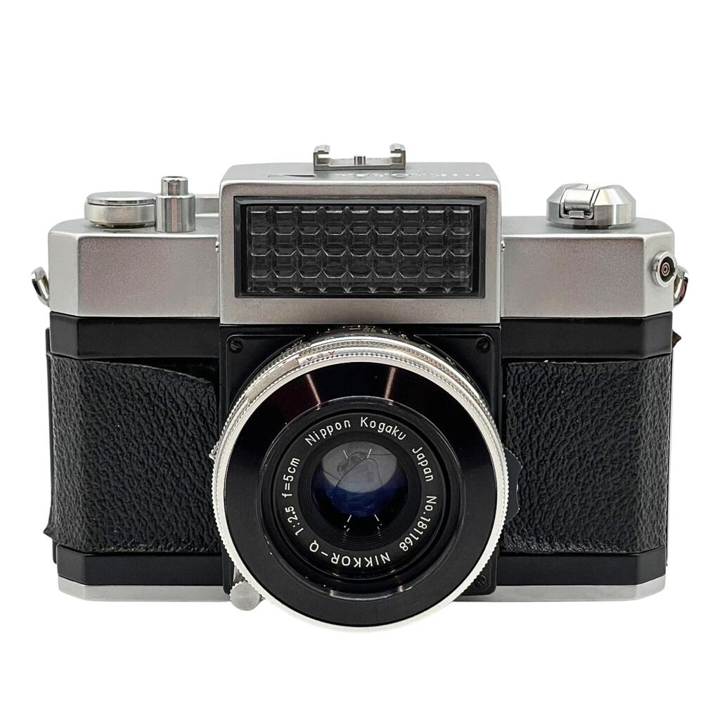 Nikkorex 35 Leaf Shutter SLR Film Camera w/ Nikkor-Q 50mm f/2.5 Lens – VTG Japan